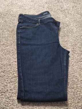 Old Navy Women's Dark Indigo Midrise Wow Bootcut Size 14 Short